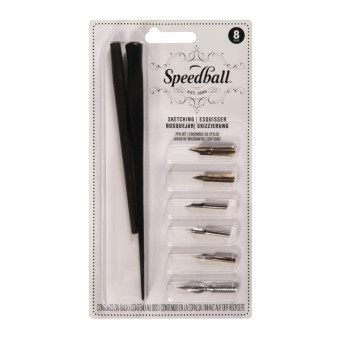 Zestaw do kaligrafii Sketching - Speedball - 8 szt.