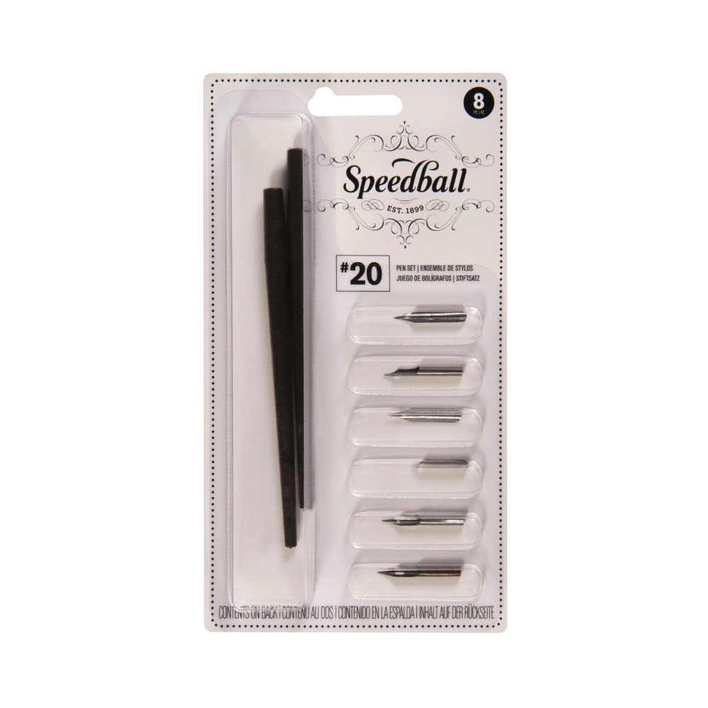 No. 20 General Purpose Pen Set - Speedball - 8 pcs