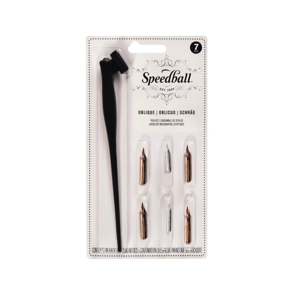 Oblique Pen Set - Speedball - 7 pcs