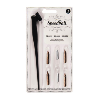 Zestaw do kaligrafii Oblique - Speedball - 7 szt.