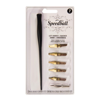 Left-Handed Pen Set - Speedball - 7 pcs