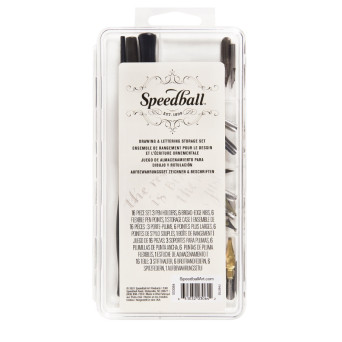 Drawing & Lettering Pen Set - Speedball - 16 pcs