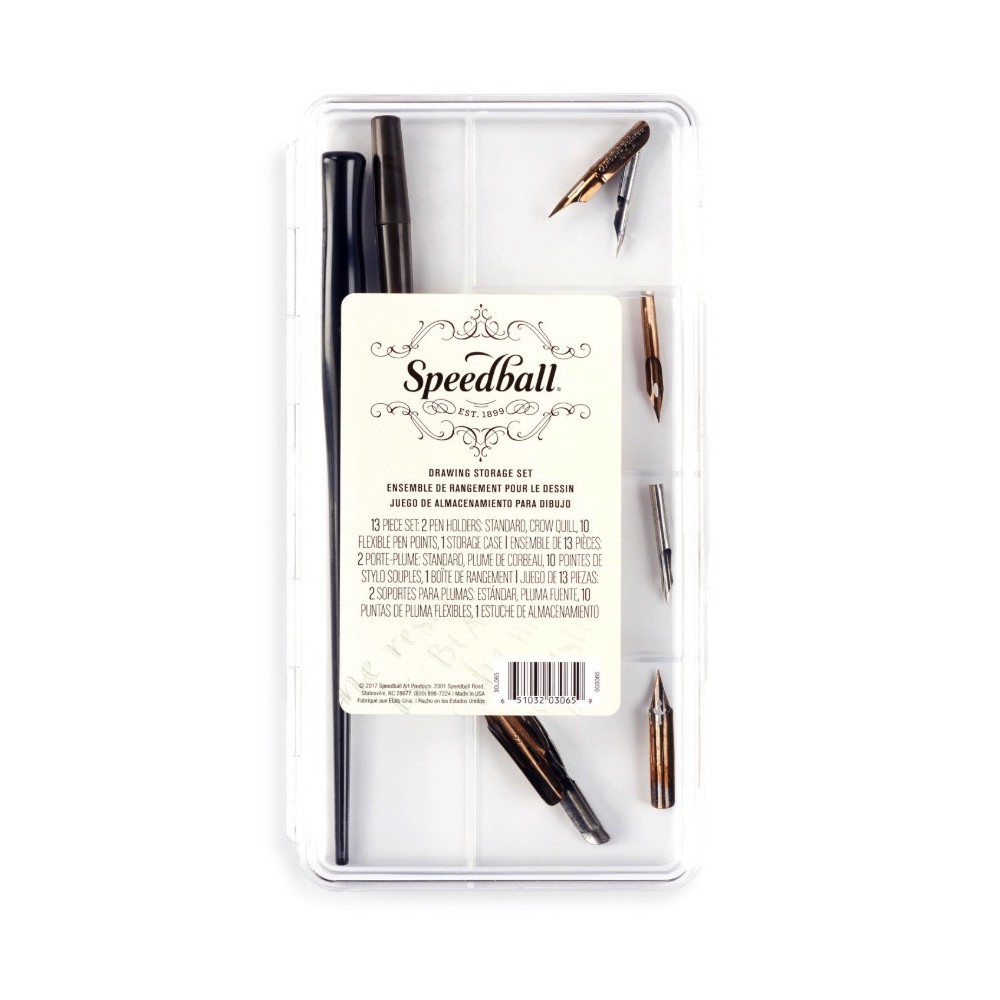 Drawing Storage Pen Set - Speedball - 13 pcs