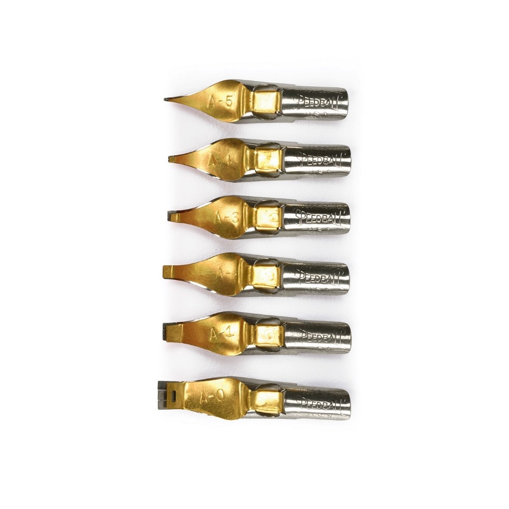 A-Series nib set - Speedball - 6 pcs