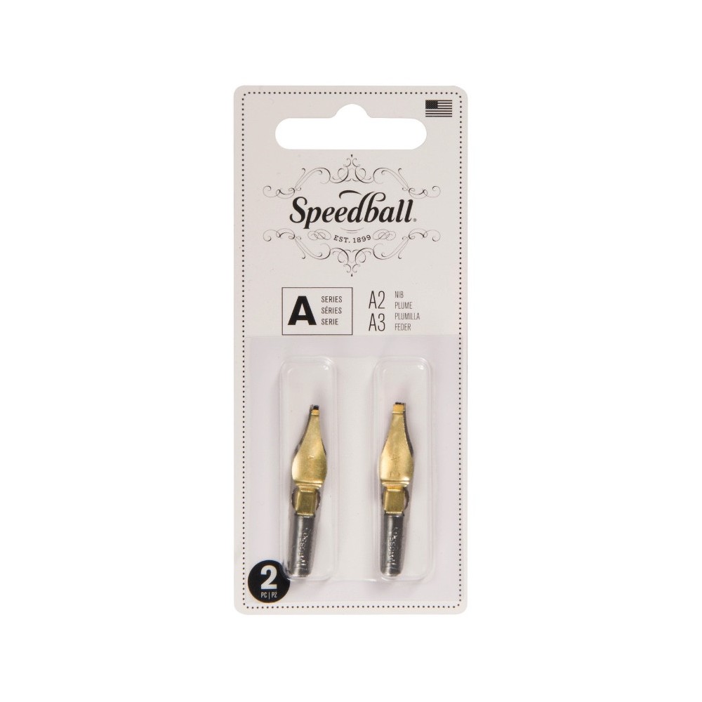 Zestaw stalówek do kaligrafii A2/A3 - Speedball - 2 szt.