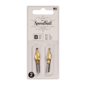 Zestaw stalówek do kaligrafii B1/B2 - Speedball - 2 szt.