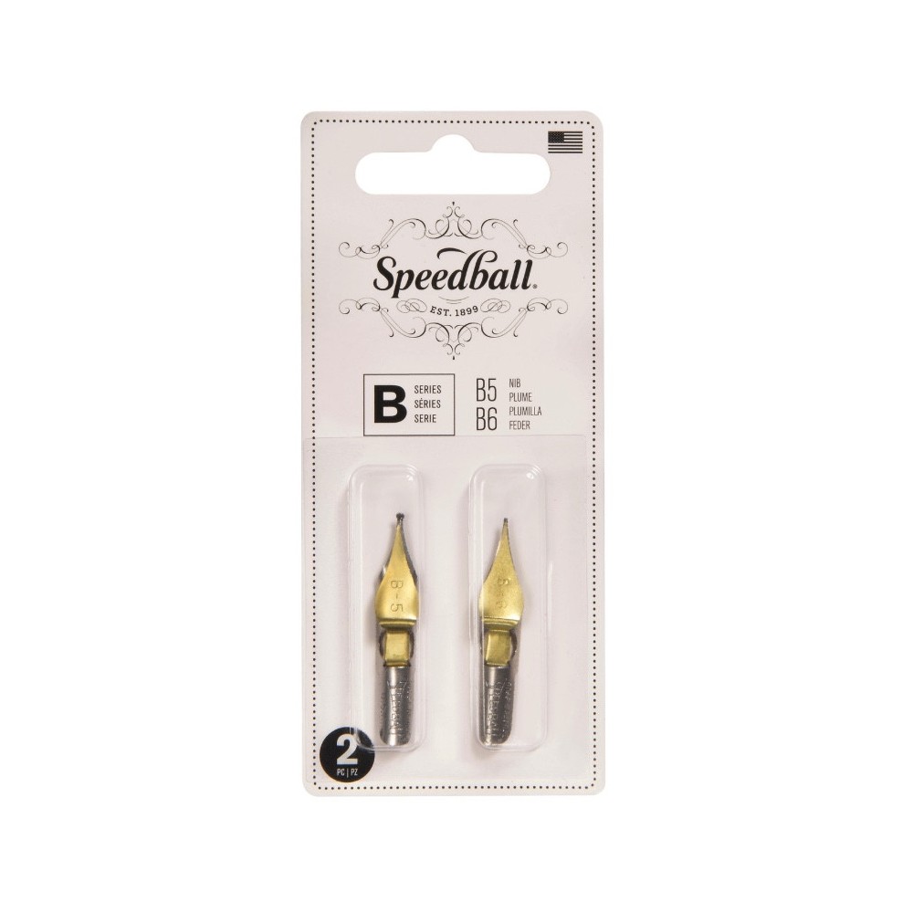 B5/B6 nib set - Speedball - 2 pcs