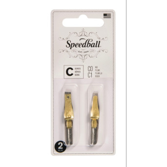 Zestaw stalówek do kaligrafii C0/C1 - Speedball - 2 szt.