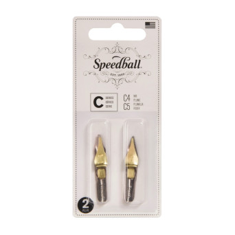 Zestaw stalówek do kaligrafii C4/C5 - Speedball - 2 szt.