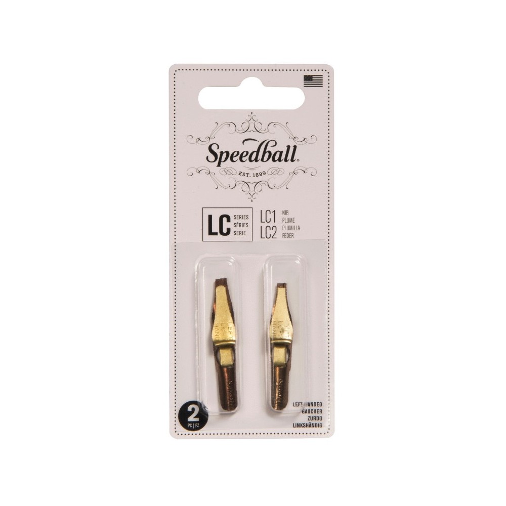 Left Hand LC1/LC2 nib set - Speedball - 2 pcs