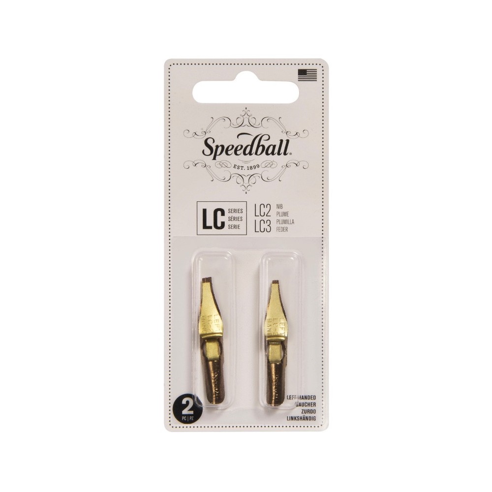 Left Hand LC2/LC3 nib set - Speedball - 2 pcs