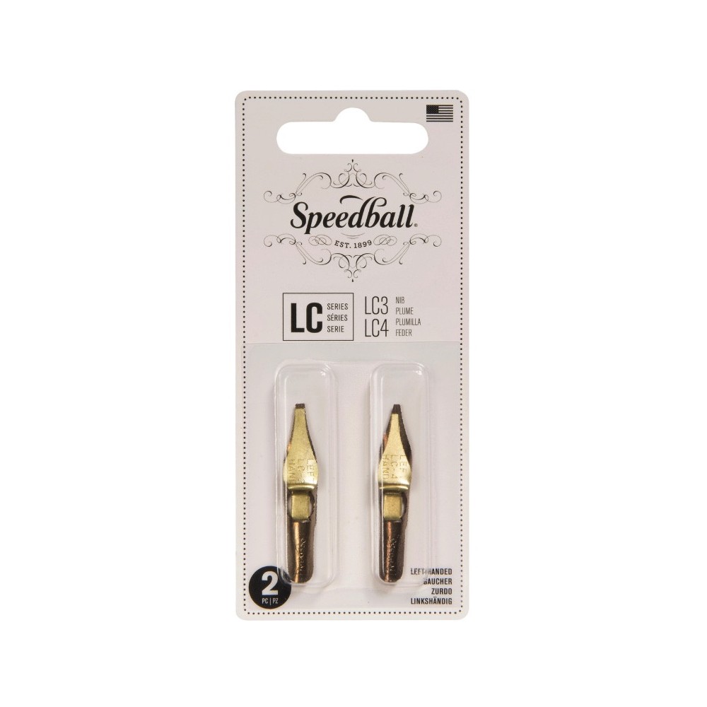 Left Hand LC3/LC4 nib set - Speedball - 2 pcs