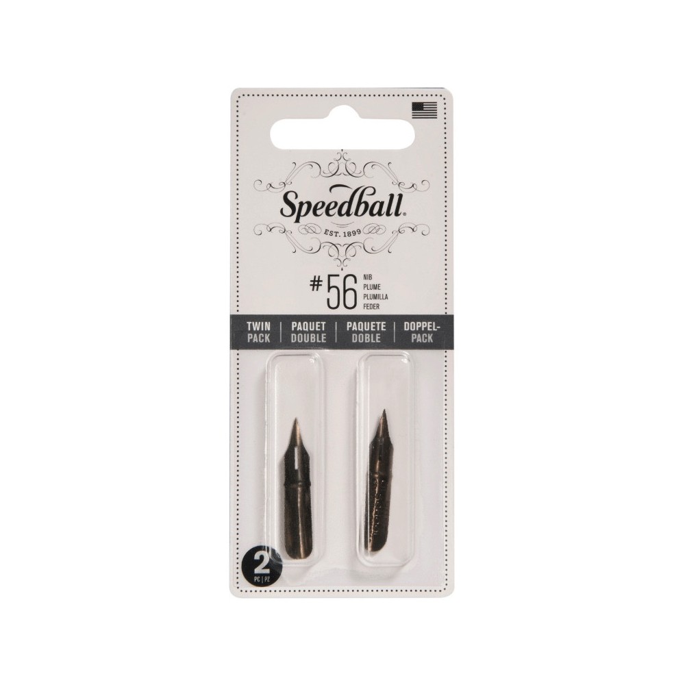 Zestaw stalówek do kaligrafii nr 56 - Speedball - 2 szt.
