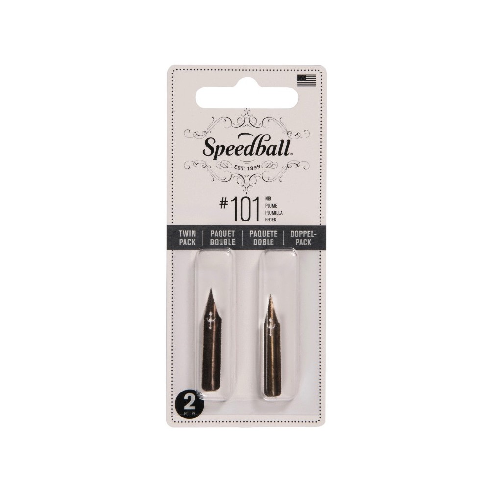 Zestaw stalówek do kaligrafii nr 101 - Speedball - 2 szt.