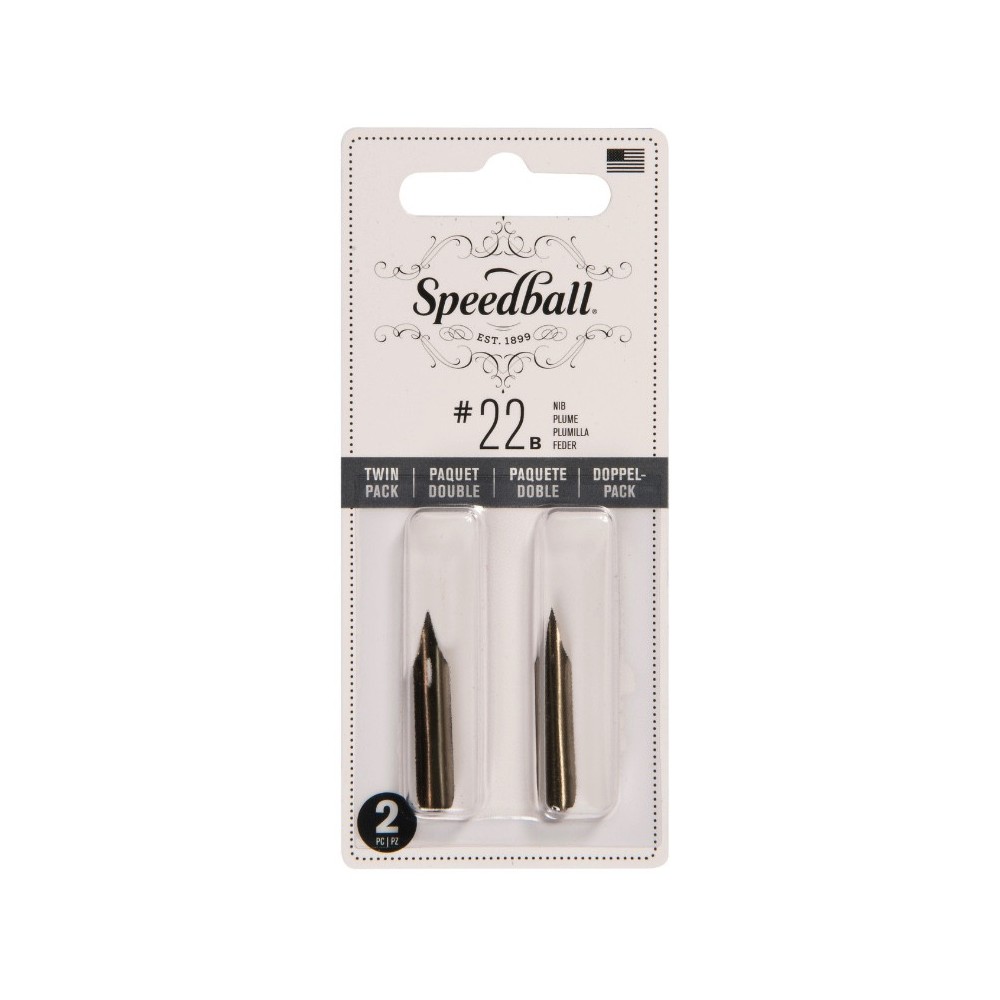 Zestaw stalówek do kaligrafii nr 22B - Speedball - 2 szt.