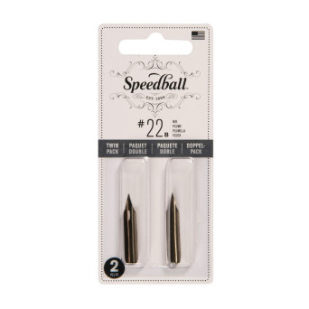 Zestaw stalówek do kaligrafii nr 22B - Speedball - 2 szt.