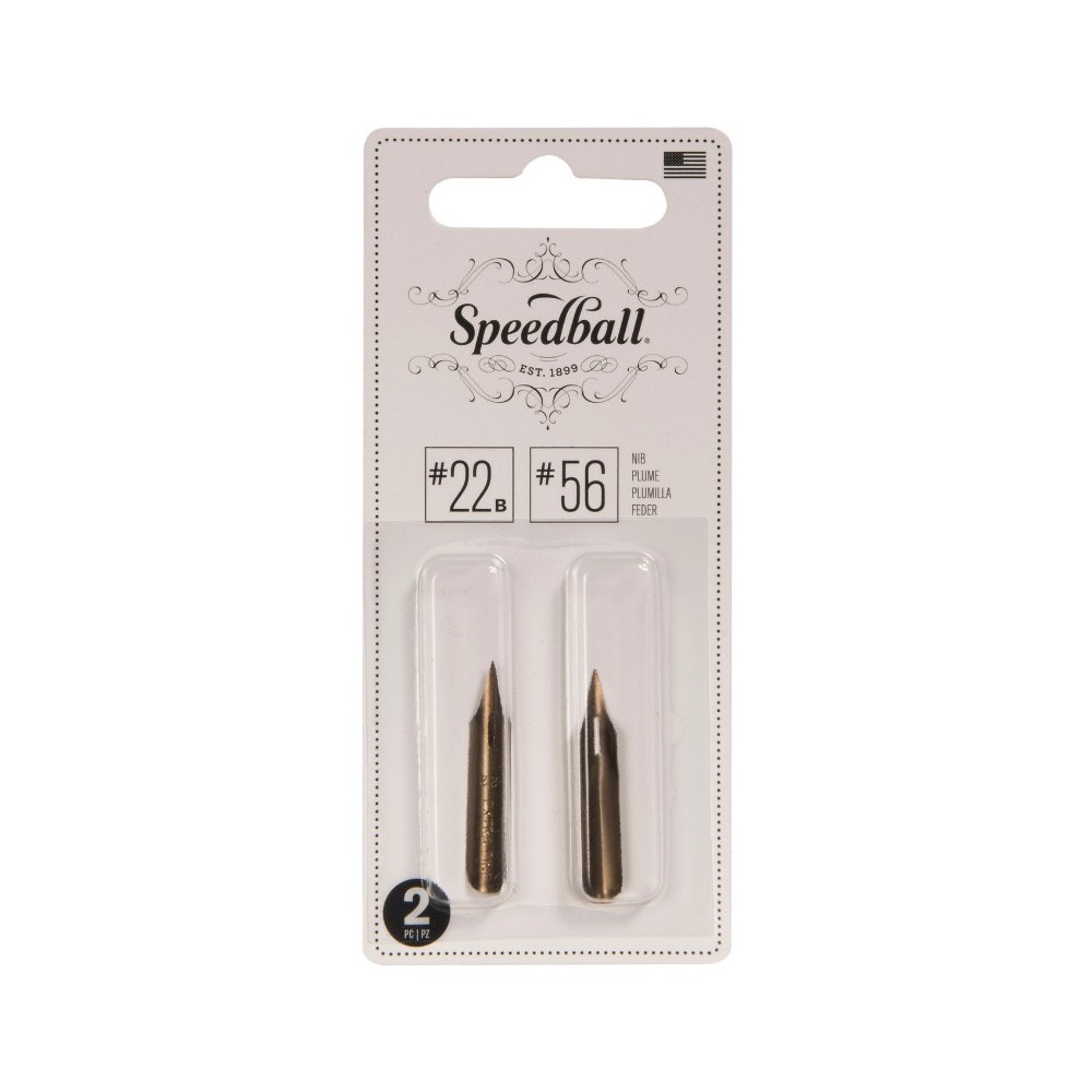Zestaw stalówek do kaligrafii nr 22B/56 - Speedball - 2 szt.