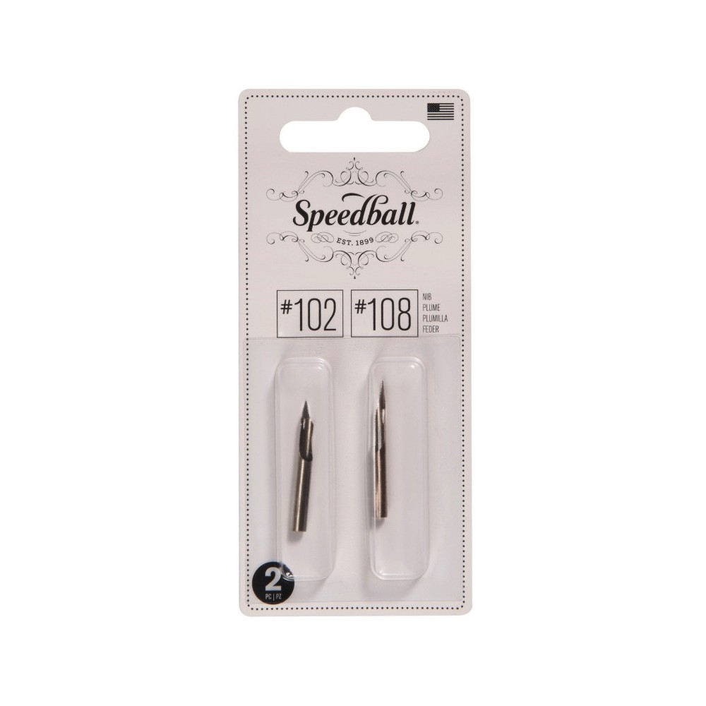 102/108 nib set - Speedball - 2 pcs