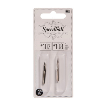 102/108 nib set - Speedball - 2 pcs