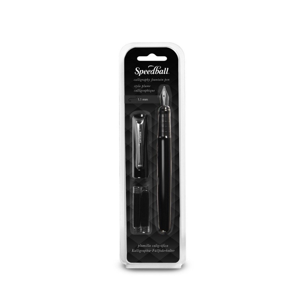 Calligraphy fountain pen - Speedball - Black 1,1 mm F