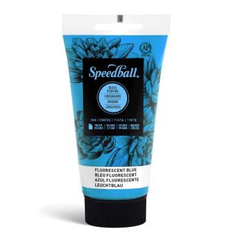 Farba do linorytu Water-Soluble Ink - Speedball - Fluo Blue 75 ml