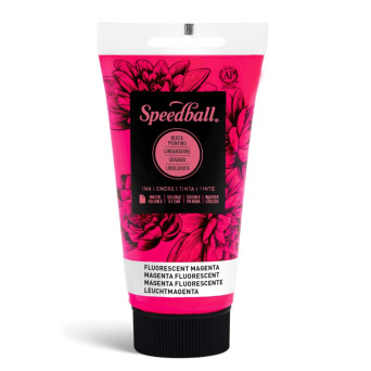 Water-Soluble Block Printing Ink - Speedball - Fluo Magenta 75 ml