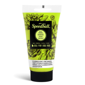 Farba do linorytu Water-Soluble Ink - Speedball - Fluo Lime Green 75 ml