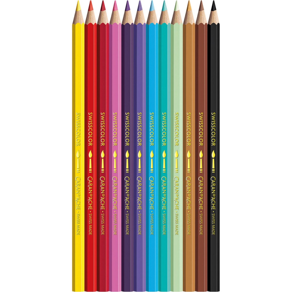 Zestaw kredek akwarelowych Kawaii Candy - Caran d'Ache - 12 szt.
