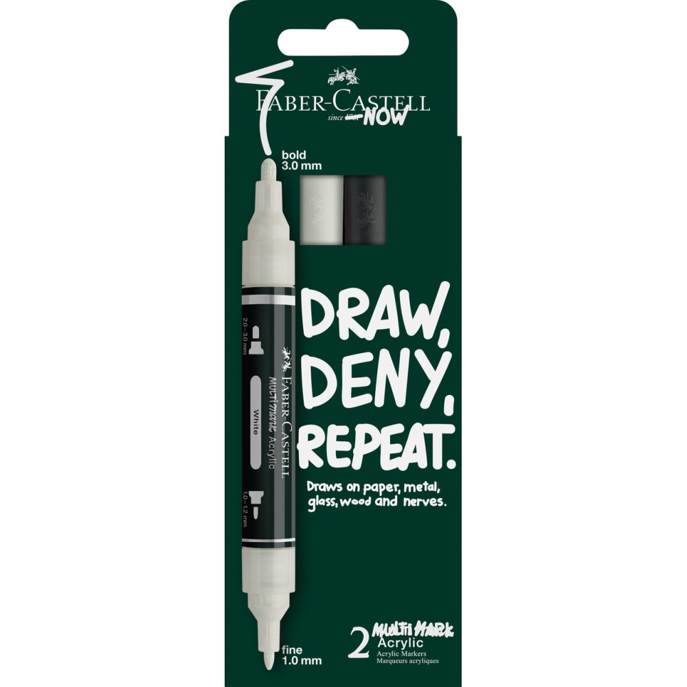 Set of Multimark acrylic markers - Faber-Castell - 2 pcs