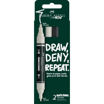 Zestaw markerów akrylowych Multimark - Faber-Castell - 2 szt.