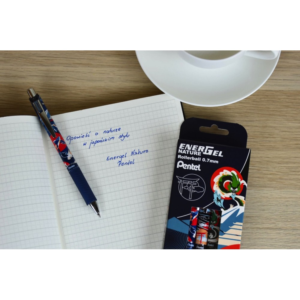 Pióro kulkowe EnerGel Nature - Pentel - Koi 0,7 mm