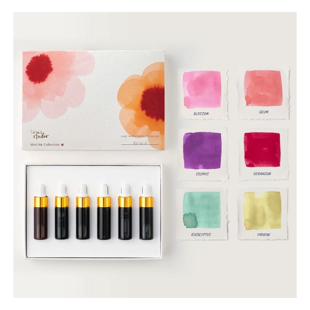 Set of Special Edition Mini Inks - Tom’s Studio - Sakura 6 x 5 ml
