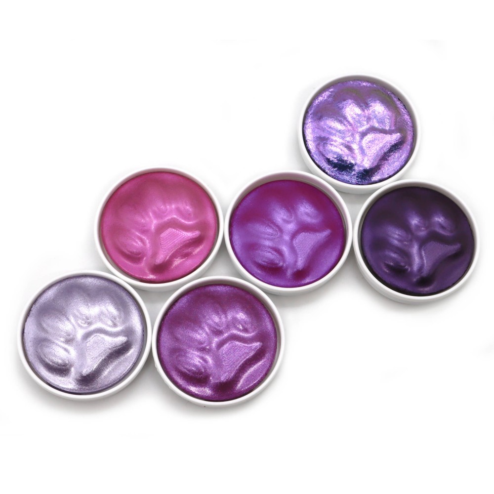 Zestaw akwareli Purrlcolors - Coliro Pearl Colors - 6 kolorów