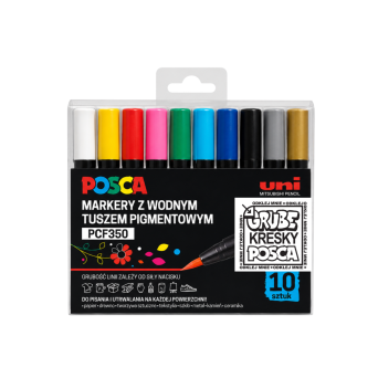 Set of Posca Paint Marker Pen PCF-350 - Uni - 10 pcs.