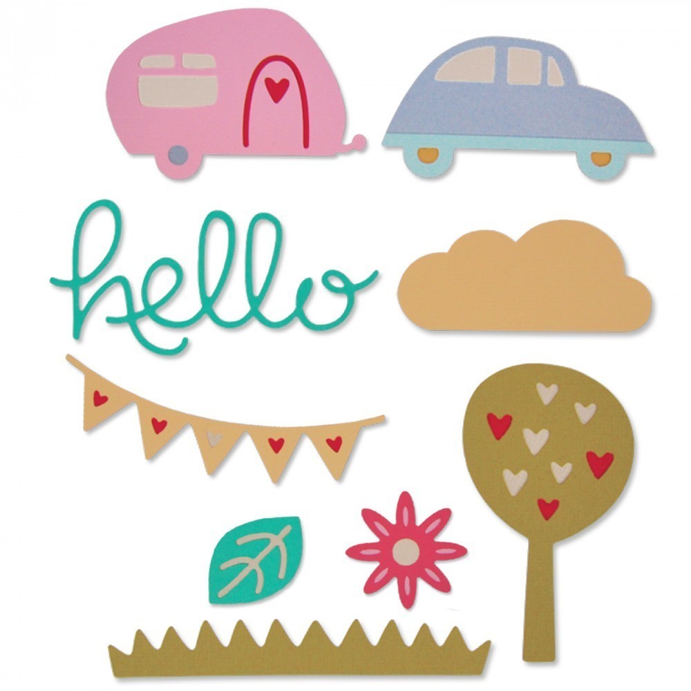 Sizzix Thinlits Die Set - Thinlits Die - Great Outdoors - 9 pc.
