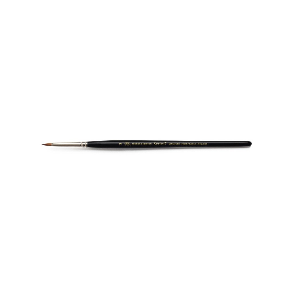 Round Kolinsky Sable Miniature brush series 7 - Winsor & Newton - short handle no. 4