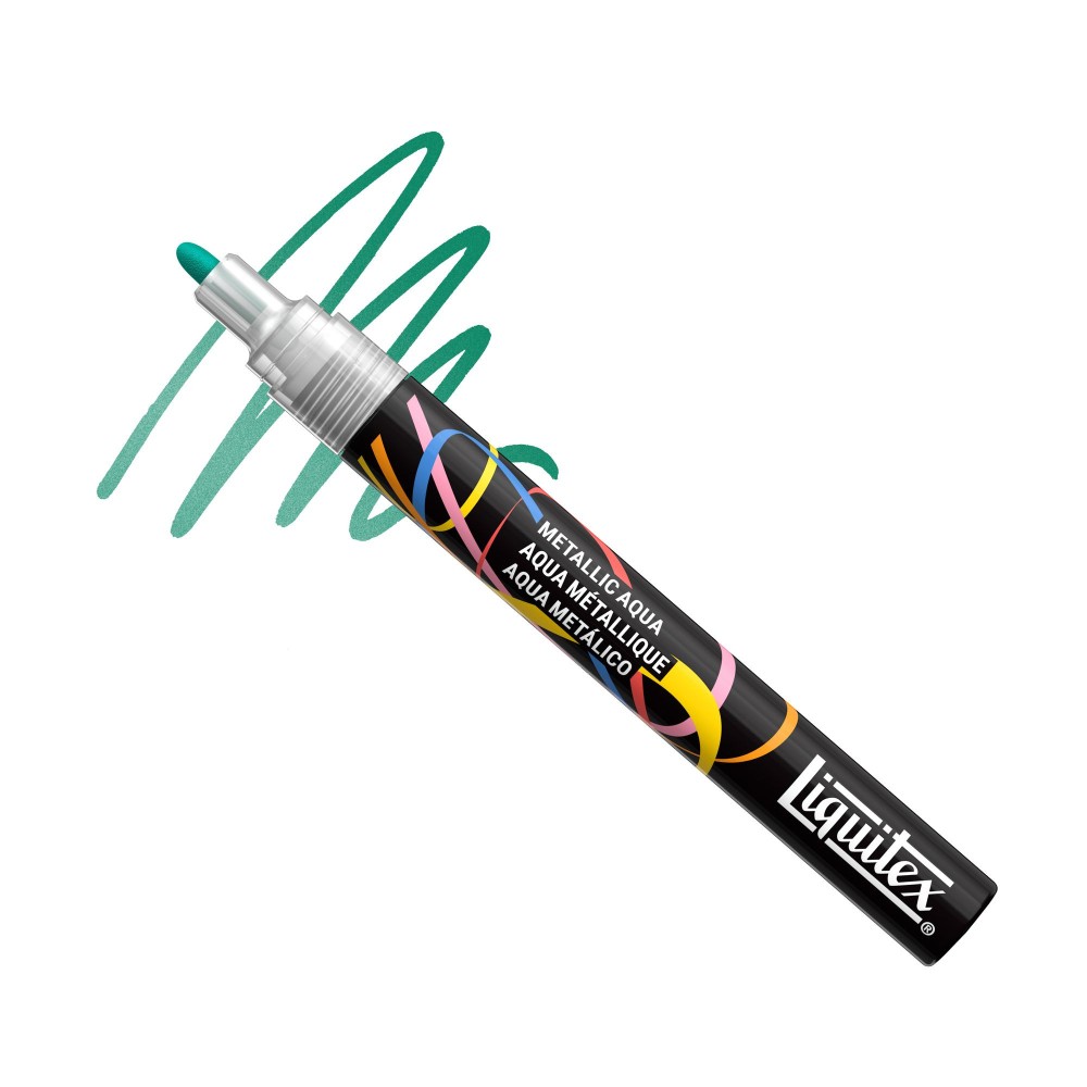 Marker akrylowy - Liquitex - Metallic Aqua 2 mm