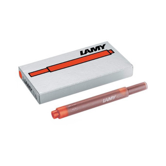Naboje atramentowe T10 - Lamy - czerwone, 5 szt.