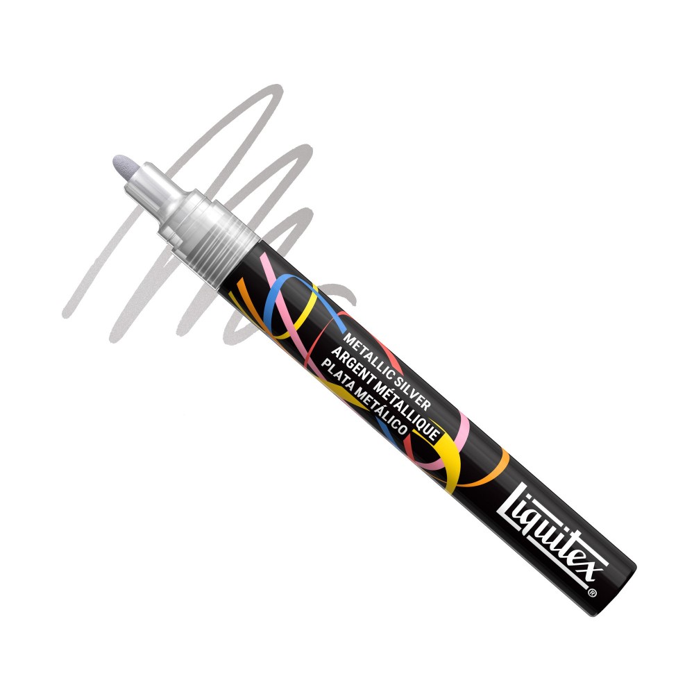 Marker akrylowy - Liquitex - Metallic Silver 2 mm