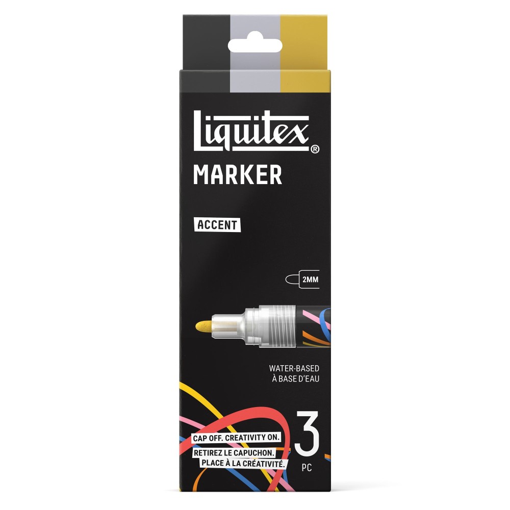 Accent Acrylic Paint Marker Set – Liquitex – 3 pcs.