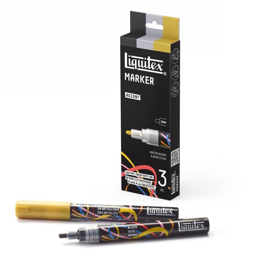 Zestaw markerów akrylowy Accent - Liquitex - 3 szt.