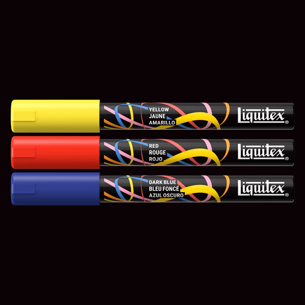 Primary Acrylic Paint Marker Set – Liquitex – 3 pcs.