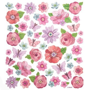Stickers - Flowers, 46 pcs