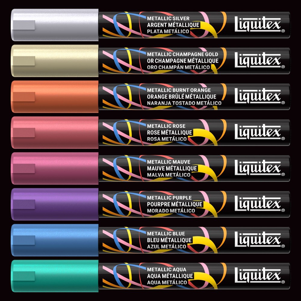 Metallic Acrylic Paint Marker Set – Liquitex – 8 pcs.