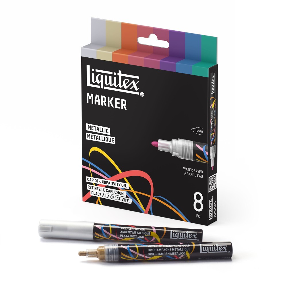 Metallic Acrylic Paint Marker Set – Liquitex – 8 pcs.