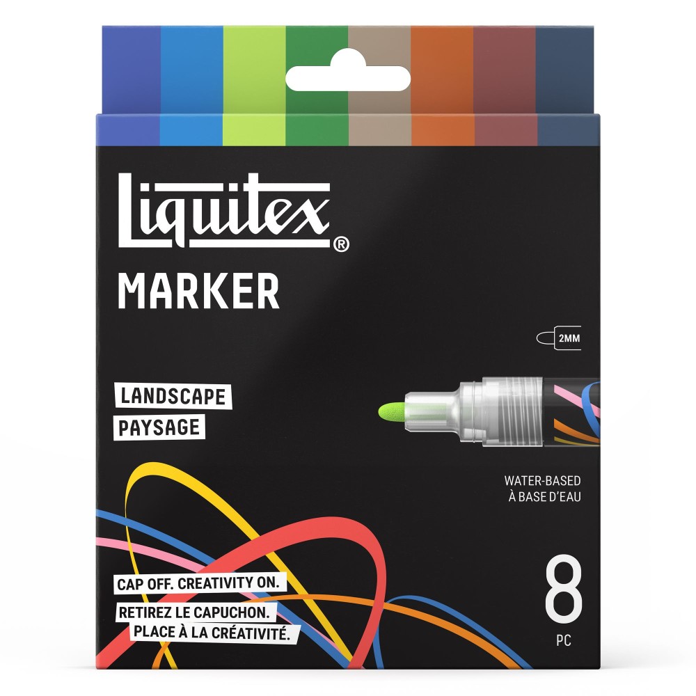 Landscape Acrylic Paint Marker Set – Liquitex – 8 pcs.