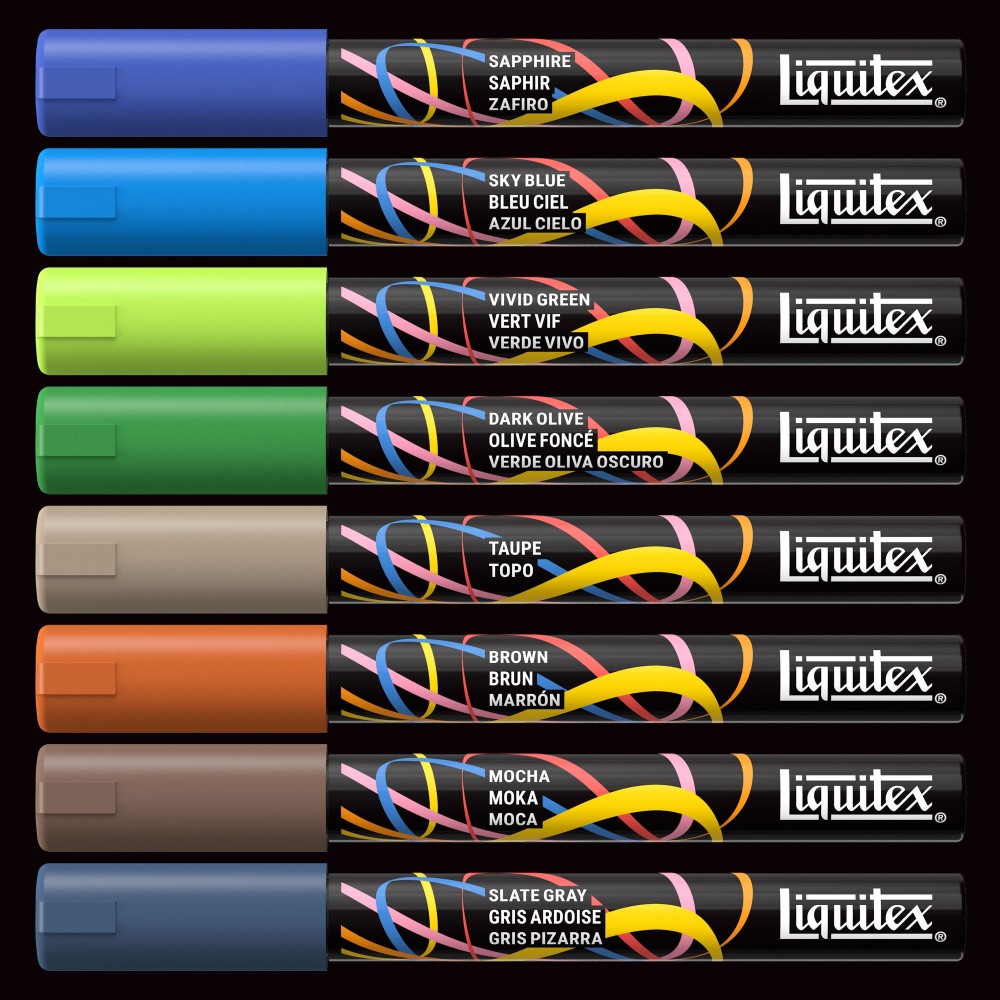 Landscape Acrylic Paint Marker Set – Liquitex – 8 pcs.
