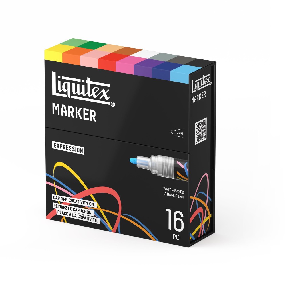 Expression Acrylic Paint Marker Set – Liquitex – 16 pcs.