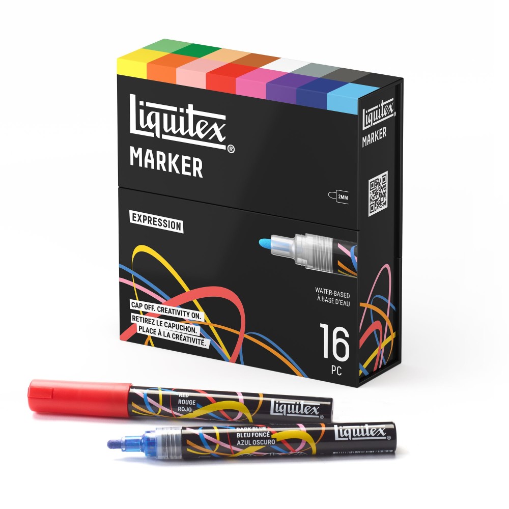 Expression Acrylic Paint Marker Set – Liquitex – 16 pcs.