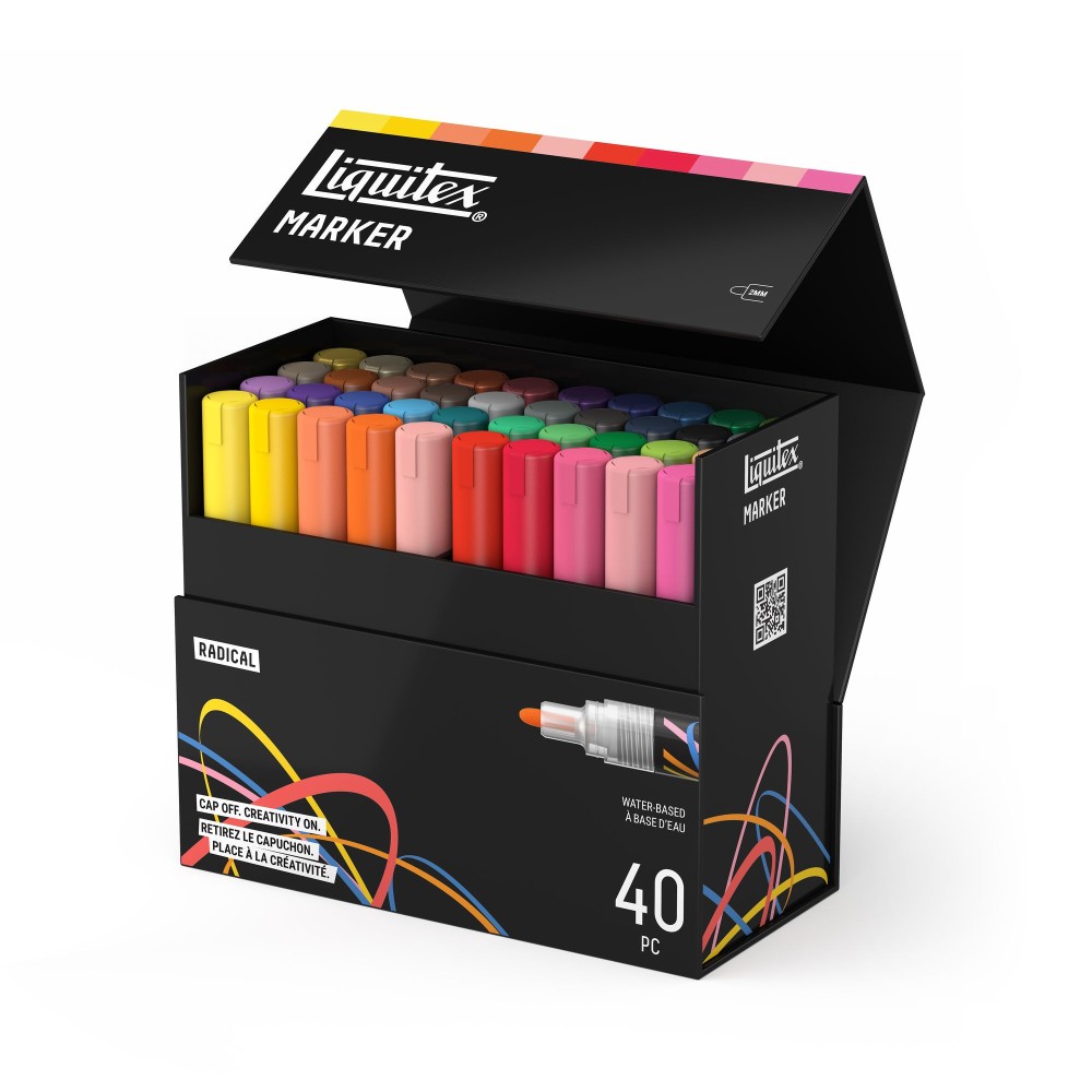 Radical Acrylic Paint Marker Set – Liquitex – 40 pcs.